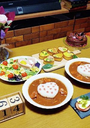 バレンタインデーディナー-レシピのメイン写真