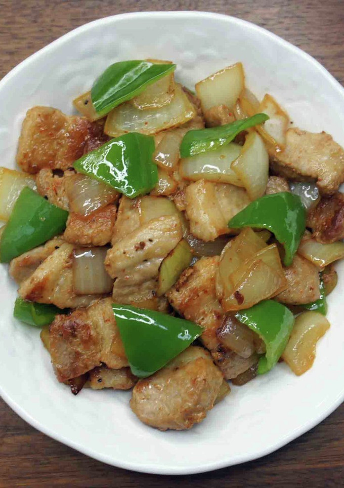 博多屋台で人気の豚ばらの串焼き風炒め-レシピのメイン写真