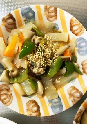 こってり甘い焼うどん味豚こま大根青椒肉絲-レシピのメイン写真