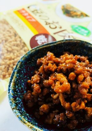 大豆ミートで♬簡単ヘルシー肉味噌-レシピのメイン写真