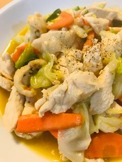 鶏肉とキャベツのオイスターソ—ス野菜炒め-レシピのメイン写真