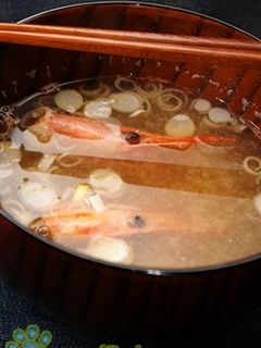 南蛮海老(甘海老)の頭を使ってお味噌汁-レシピのメイン写真