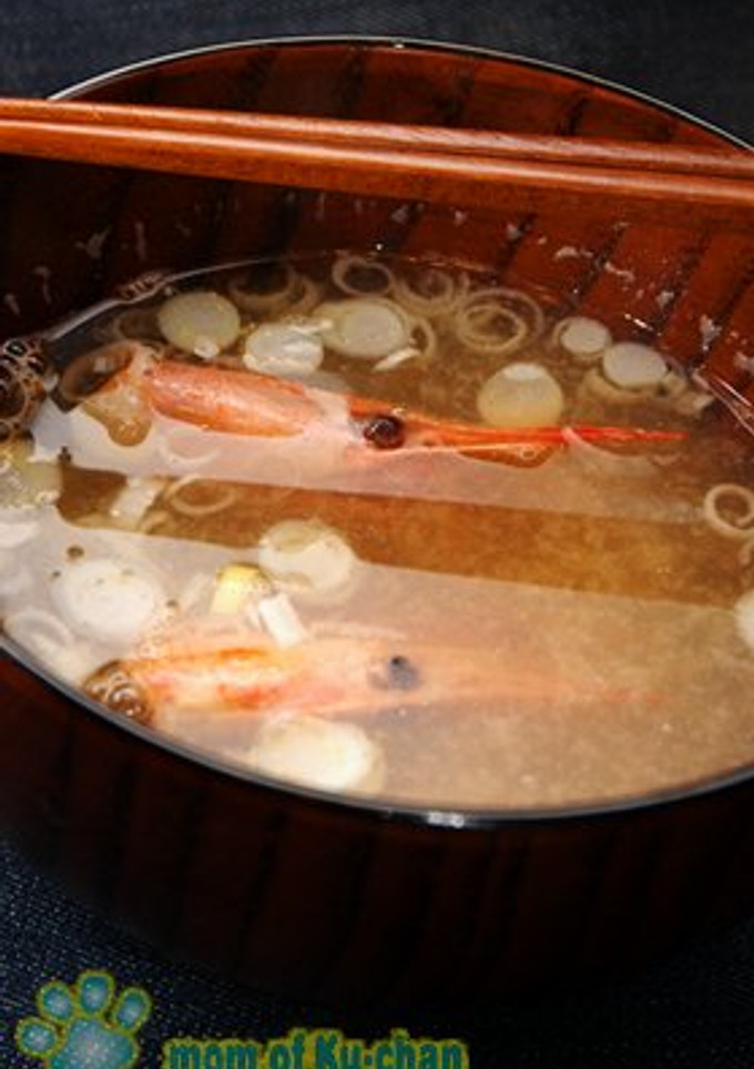 南蛮海老（甘海老）の頭を使ってお味噌汁-レシピのメイン写真