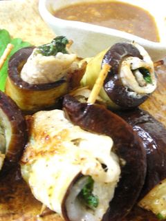 なすの豚肉しそ巻き焼き みそだれで。-レシピのメイン写真