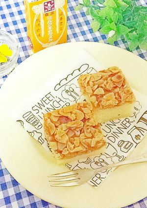 ミルクキャラメルでフロランタンケーキ♬-レシピのメイン写真