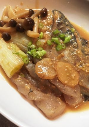 あったか鯖の味噌煮（手綱こんにゃく）-レシピのメイン写真
