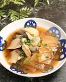 レンジで簡単！ぶり大根（ぶりの刺身）