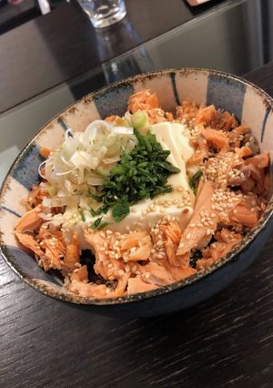ほぐし鮭と豆腐どんぶり-レシピのメイン写真