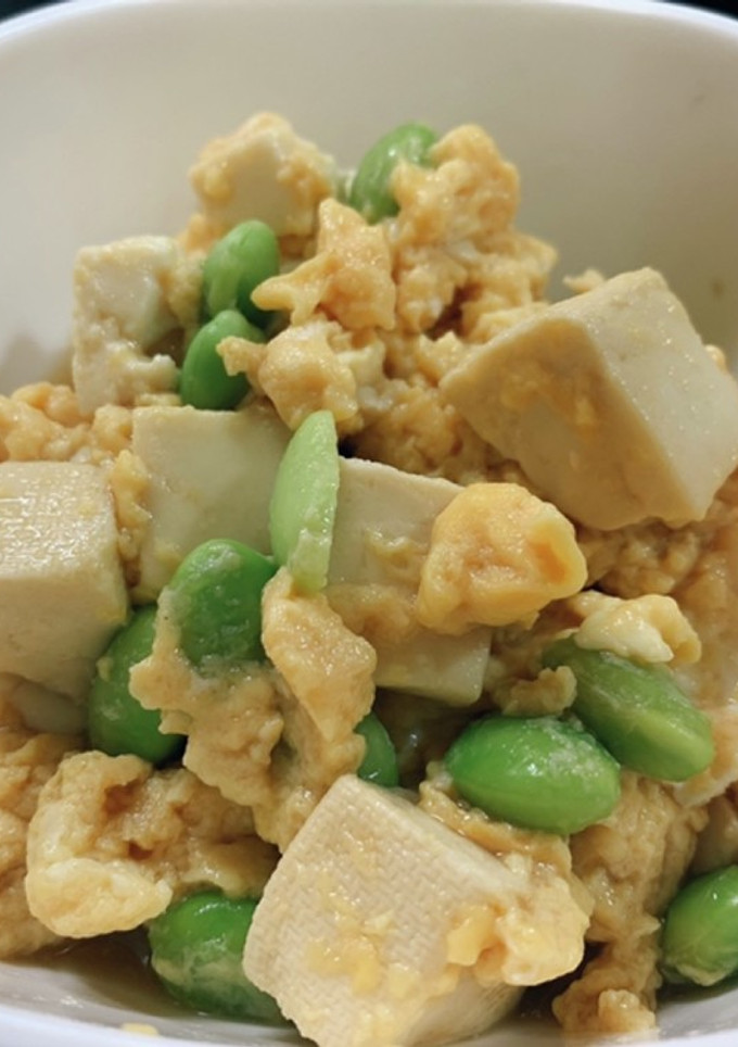 木綿豆腐と枝豆の卵とじ-レシピのメイン写真