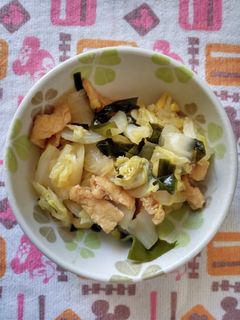わかめ入り白菜と油揚げの煮浸し-レシピのメイン写真