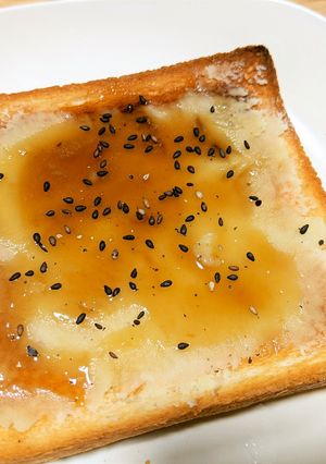 朝食にぴったり！お手軽さつまいもトースト-レシピのメイン写真