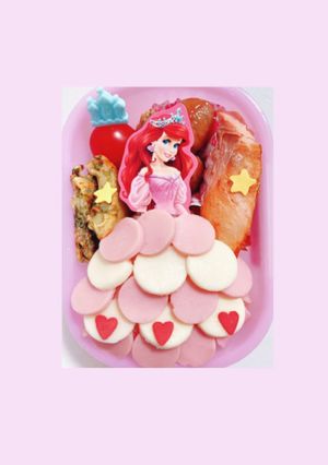 ♡アリエルドレスキャラ弁♡-レシピのメイン写真