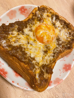 残り物のキーマカレーでがっつりブランチ☆-レシピのメイン写真