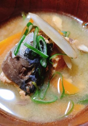 簡単ほっこり！鯖味噌煮缶で味噌汁-レシピのメイン写真