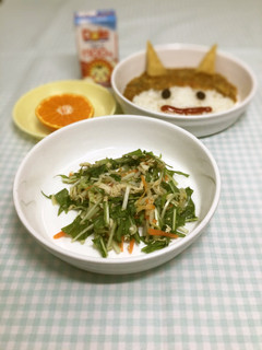 みずなとチキンのサラダ-レシピのメイン写真