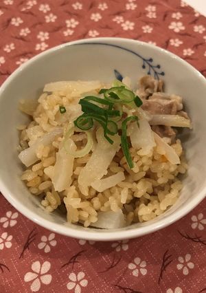 「ふるさと」ダイコンの炊き込みご飯-レシピのメイン写真