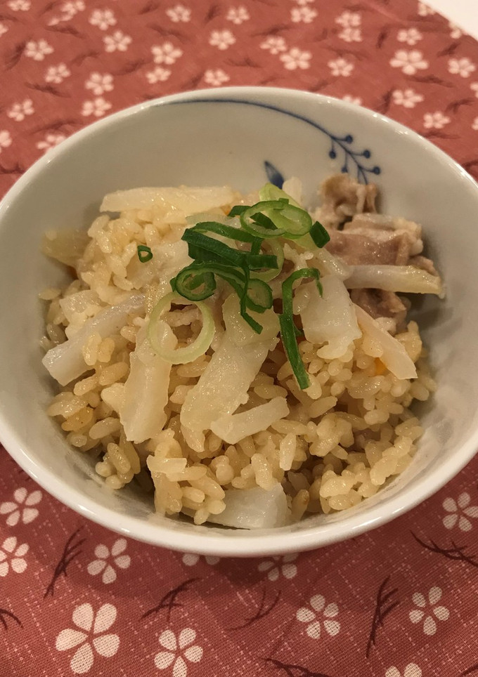 「ふるさと」ダイコンの炊き込みご飯-レシピのメイン写真