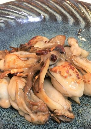 牡蠣ガーリック炒め【クエだしの素】よか魚-レシピのメイン写真