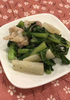 「ふるさと」ダイコンとダイコン葉の炒め物-レシピのメイン写真
