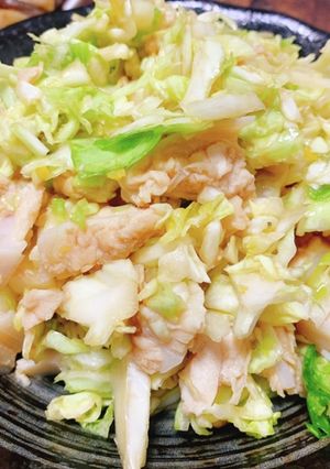 やげん軟骨とキャベツのゆずポン酢-レシピのメイン写真