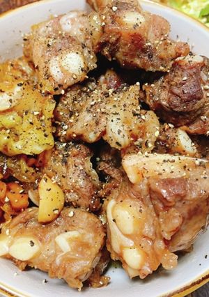 豚バラ軟骨とキャベツの甘辛い煮-レシピのメイン写真