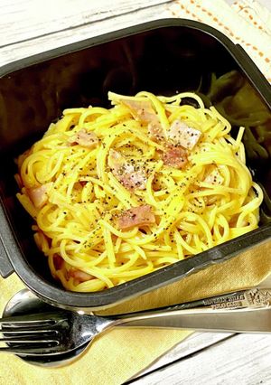 グルラボで簡単!レンジで絶品カルボナーラ-レシピのメイン写真