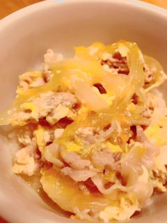 簡単!子供大好き☆豚たまご丼-レシピのメイン写真