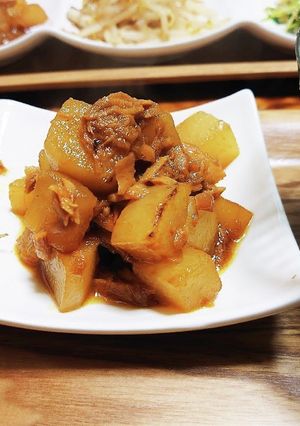 コロコロ大根とツナの甘辛カレー煮-レシピのメイン写真