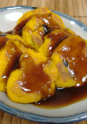 豆腐＆かぼちゃ★簡単みたらし団子風もち-レシピのメイン写真