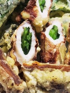 お年寄り絶賛シリーズ☆芥子菜、天麩羅☆-レシピのメイン写真