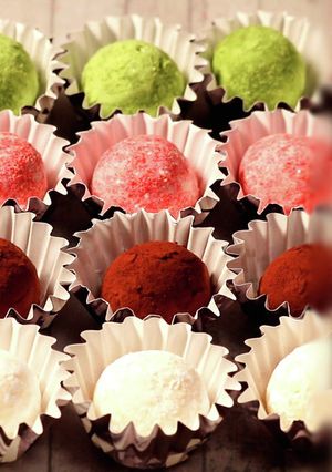 レンジで超簡単！4種のトリュフチョコ-レシピのメイン写真