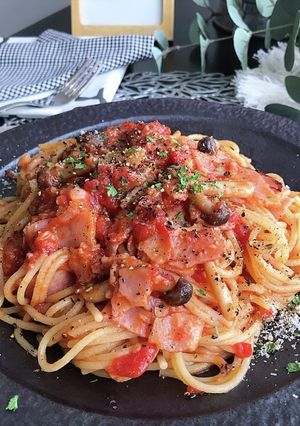 トマト缶で♩トマトソースパスタ-レシピのメイン写真