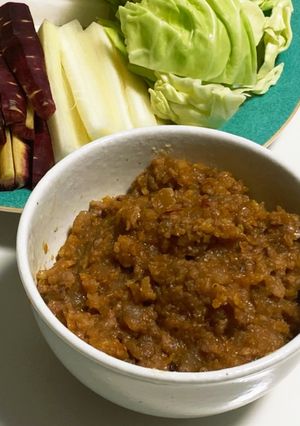 香味野菜たっぷり肉味噌ディップ☆-レシピのメイン写真