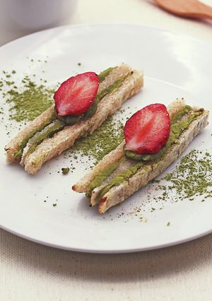 玄米スティックの抹茶ミルフィーユ-レシピのメイン写真