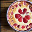 苺のベイクドチーズケーキ