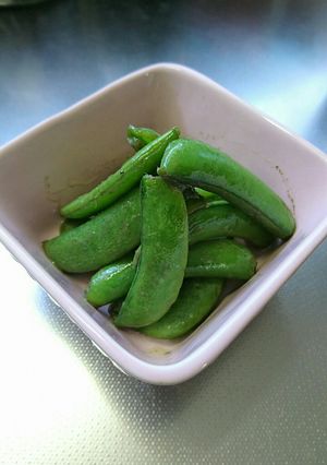 １番簡単なスナップエンドウの蒸し炒め-レシピのメイン写真