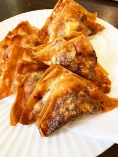 ワンタンの皮で納豆チーズ揚げ♪-レシピのメイン写真