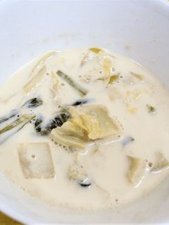 白菜のミルクスープ-レシピのメイン写真