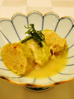 桜えびと鶏肉ロールキャベツ 西京白みそ煮-レシピのメイン写真