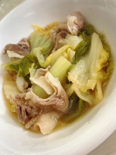 白菜と豚肉のシンプル煮物-レシピのメイン写真