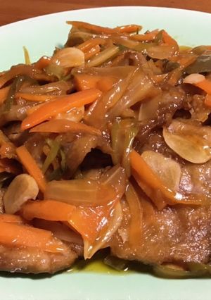 ご飯もビールもススム♡豚肉の甘酢生姜焼き-レシピのメイン写真