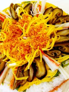 ひなまつりに✿ケーキ風押し寿司-レシピのメイン写真