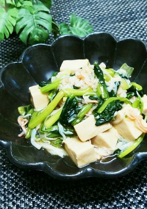 ❀高野豆腐と小松菜のカニカマあんかけ❀-レシピのメイン写真