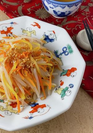 もやしとにんじんのピリ辛ごま酢ソース♪-レシピのメイン写真