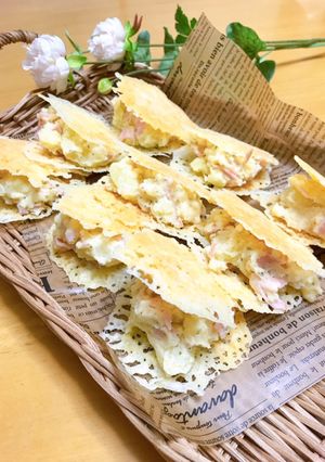 パリパリチーズのポテサラサンド-レシピのメイン写真