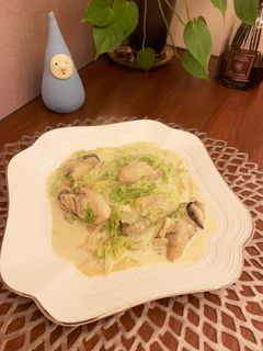牡蠣とあおさのクリーム煮-レシピのメイン写真