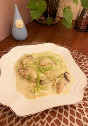 牡蠣とあおさのクリーム煮-レシピのメイン写真