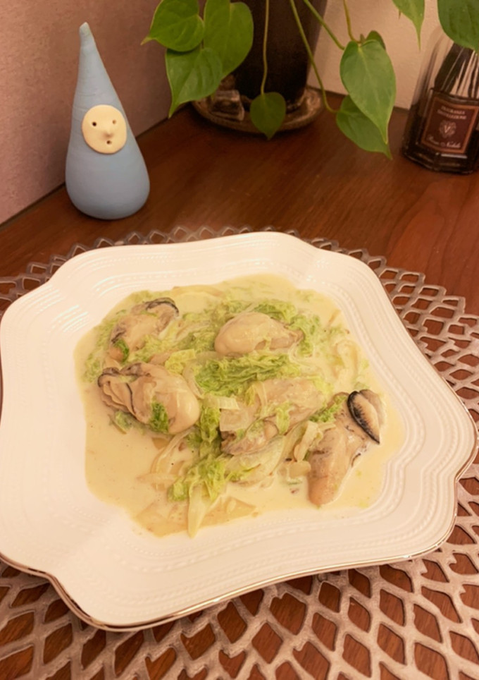 牡蠣とあおさのクリーム煮-レシピのメイン写真