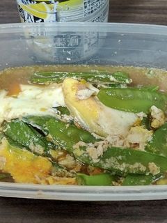 絹さやの卵とじ-レシピのメイン写真