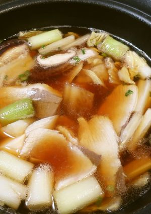 薄切りブリとネギと野菜の鍋-レシピのメイン写真